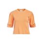 Object objreynard s/s knit pullover peach cobbler