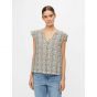 Object objleonora seline s/s top sandshell aop