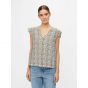 Object objleonora seline s/s top sandshell aop