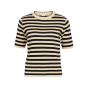 Object objester ss new knit pullover stripe black
