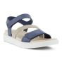 Ecco  Flowt W Flat Sandal Blauwcombi