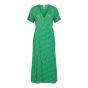 Object objema elise wrap dress artichoke green aop