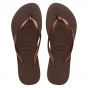 Havaianas Slim slipper dark brown/metal acoused