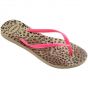 Havaianas slim animals slipper sand grey/pink