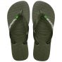 Havaianas brasil logo slipper green/green