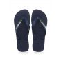 Havaianas brasil logo slipper navy blue