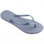 Havaianas slim logo metallic ashley blue