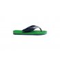 Havaianas kids max slipper blue denim / leaf green