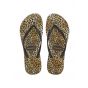 Havaianas slim leopard slipper black black