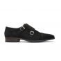 Berkelmans Monaco Donkerbruin Suede 2 gespen