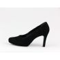 PaulGreen hoge plateau pump suede zwart