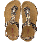 Develab Girls Sandal Leopard Gold Fantasy