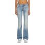 Diesel 1969 d-ebbey flair jeans 0dbdq blauw