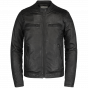 Cast Iron zip jacketsheep double dyed oily black