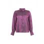 Aaiko dianne shine blouse vivid viola