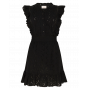 Aaiko fajenna broderie dress black
