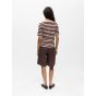 Object objester ss knit pullover sandshell wine