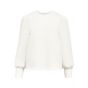 Object objandrea re l/s o-neck top noos white sand