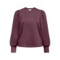 Object objandrea re l/s o-neck top noos mauve wine