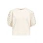 Object objyuki s/s knit pullover noos white sand