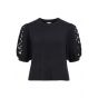 Object objyuki s/s re knit pullover noos black