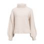 Object objkimia l/s lo knit pullover white sand