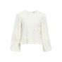 Object objlucie l/s re o-neck top noos white sand