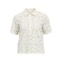 Object objbianca s/s lo polo top noos white sand