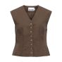 Object objmolly s/l re waistcoat noos seal brown