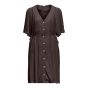 Object objsanne s/s re short dress seal brown