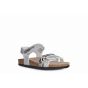 Geox J Adriel Girl Pea.SynGlTex Silver Black