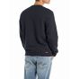 Replay felpa sweatshirt dark navy