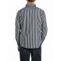 Replay camicia overhemd dark blue/cream white