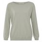 Yaya boatneck sweater l/s soft mineral gray