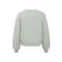 Yaya sweater with balloon sleeves grey melange