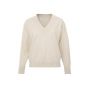Yaya v-neck sweater l/s beige melange