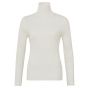 YAYA ribbed swaeter trutle neck close fit w. white