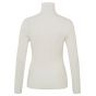 YAYA ribbed swaeter trutle neck close fit w. white