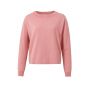 Yaya batwing sweater with front seam vintage pink