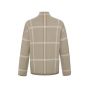 Yaya turtleneck sweater with check patern beige