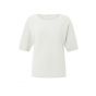 Yaya puff short sleeve sweater wool white