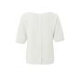 Yaya puff short sleeve sweater wool white