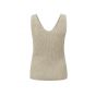 YAYA ruffle stitch tanktop teak green melange