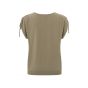 YAYA shoulder details sweater weathered teak green