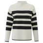 Yaya stripe sweater l/s black dessin