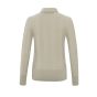 Yaya l/s rib high neckline sweater beige