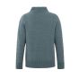 Yaya l/s open neckline sweater stormy blue