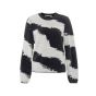 Yaya l/s fur sweater phantom dessin