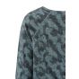 Yaya l/s printed sweater stormy blue dessin