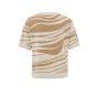 Yaya jacquard sweater s/s summer sand dessin